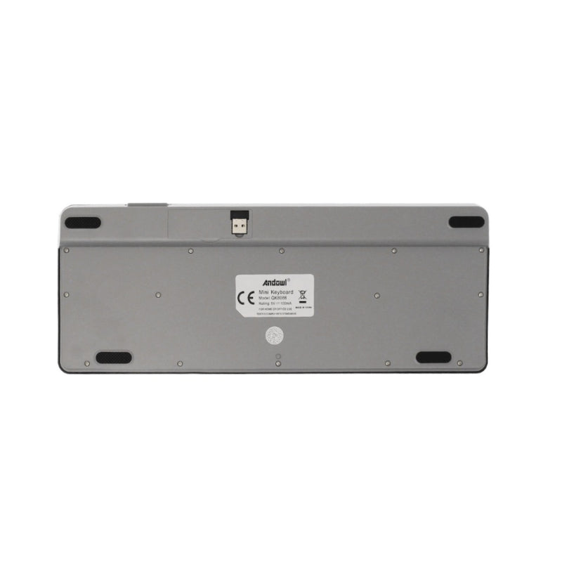 Tastatura wireless Bluetooth QK8066 cu suport integrat pentru telefon saui tableta