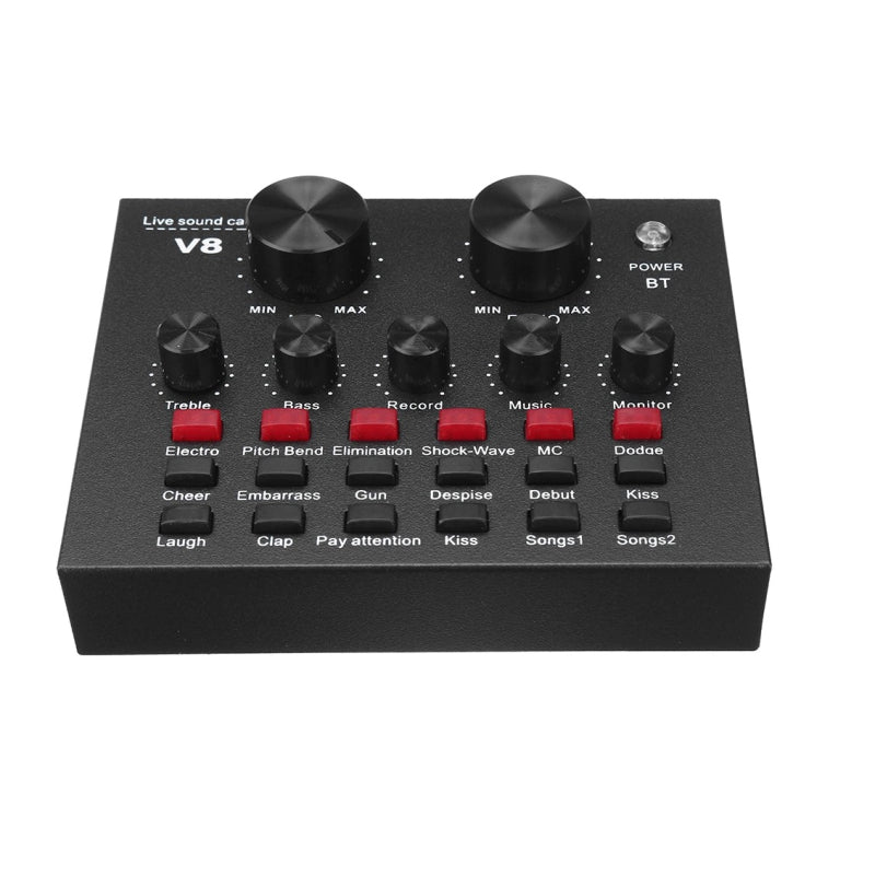 Placa de sunet externa profesionala cu efecte audio si baterie incorporata