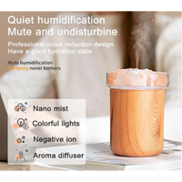 Umidificator cu cristale de sare, uleiuri esentiale, LED, 2W, USB - imagine 9