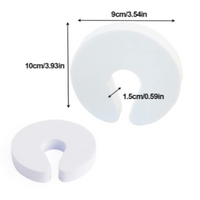 Set 5 opritoare pentru protectie din spuma pentru usa, Alb/Maro - imagine 2