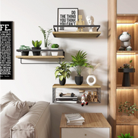 Set 3 polite decorative pentru living, baie sau bucatarie - imagine 5