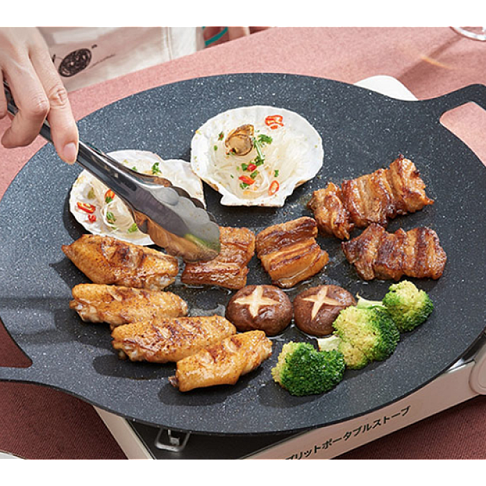 Plita rotunda coreeana pentru gratar 32 cm