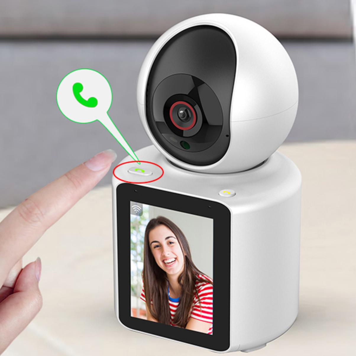 Camera Video WiFi 360° HD 1080p cu Comunicare Bidirectionala, Baby Monitor, Infrarosu, Detectare Miscarare, Stocare Cloud/SD