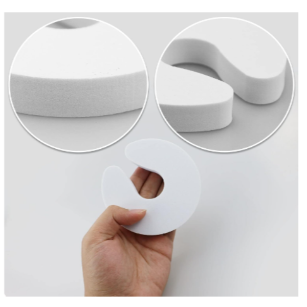 Set 5 opritoare pentru protectie din spuma pentru usa, Alb/Maro