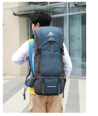 Rucsac drumetie 70L cu husa ploaie si sistem prindere echipament 70x32x23 cm - imagine 4