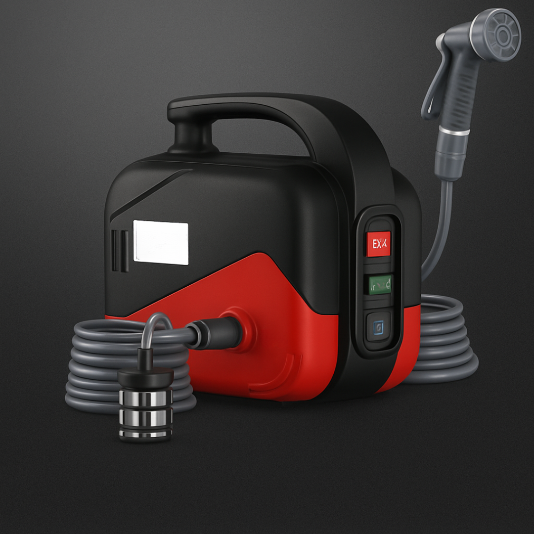 Aparat de spalat portabil cu presiune – baterie litiu detasabila, turbo 4 cilindri, display, Delixi