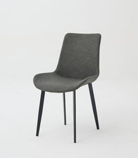 Scaun de dining din catifea, design nordic, aspect minimalist - imagine 4