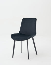 Scaun de dining din catifea, design nordic, aspect minimalist - imagine 3