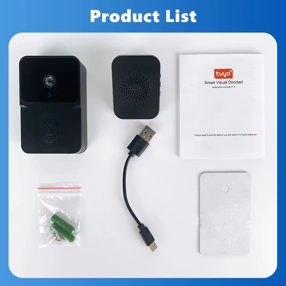 Sonerie Video Smart, Camera Supraveghere WiFi, Night Vision, Audio Bidirectional, Control Aplicatie Android/iOS