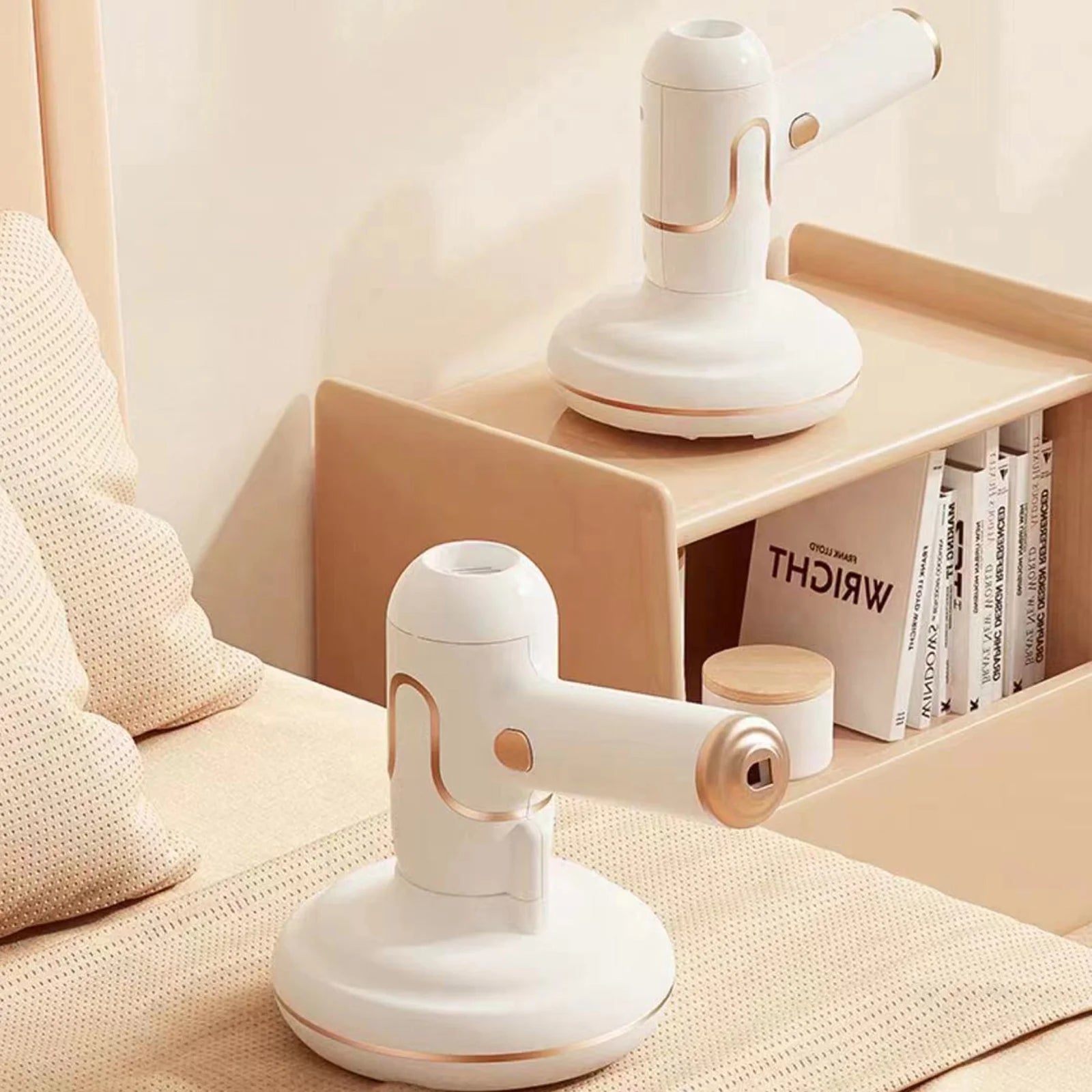 Aspirator manual 3 in 1, cu lumina UV, portabil, anti-acarieni si bacterii, 120W