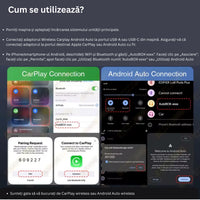 Adaptor wireless CarPlay si Android Auto 2 in 1 din aliaj de zinc, culoare auriu sampanie, compatibil universal - imagine 6