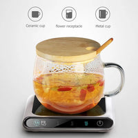 Incalzitor electric smart pentru cana cafea, ceai si alte bauturi, incarcare USB, reglare temperatura, alimentare 5V, putere