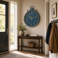 Ceas de perete elegant cu mecanism Quartz – design clasic, silențios și ușor de citit - in context de utilizare