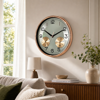 Ceas de Perete Premium cu Termometru și Higrometru – 29,5 cm - in context de utilizare
