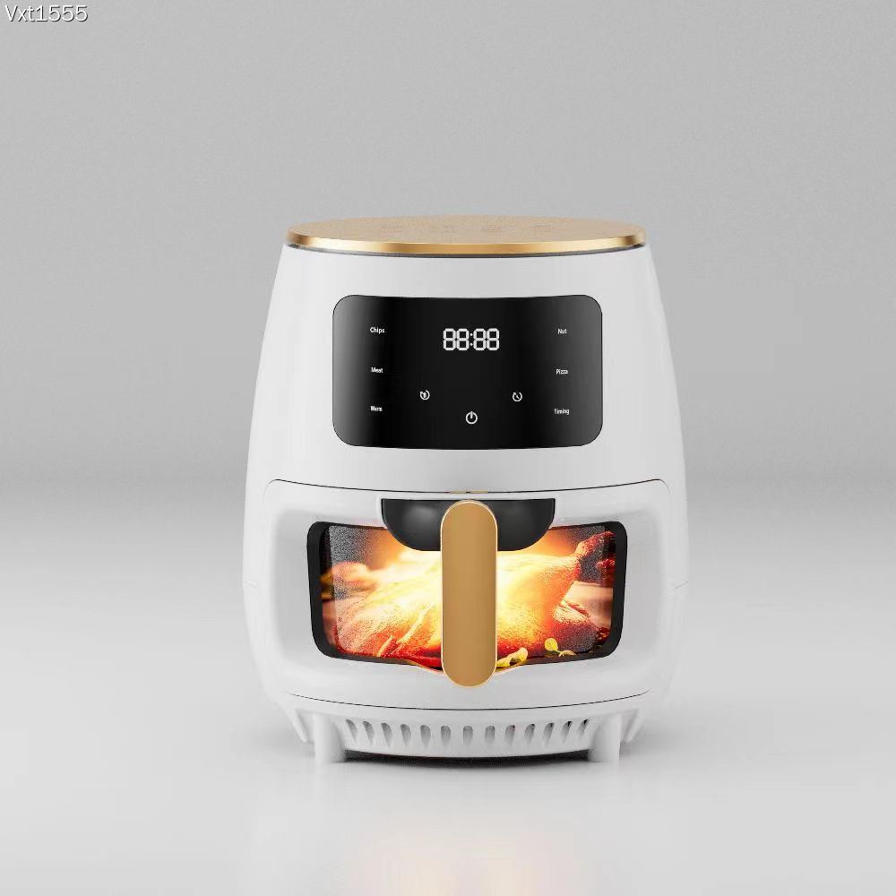 RESIGILAT - Friteuza cu aer cald, S-18 Air Fryer, 2400W, afisaj digital, LCD Touch control