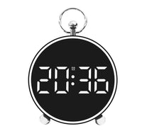 Ceas desteptator digital LED 4,4" cu afisaj color, comanda vocala si alarme personalizabile - trezeste ecranul prin bataie din palme