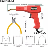 Trusa aparat sudat plastic, pistol profesional pentru lipit/sudat plastic, kit pentru repararea fisurilor din plastic