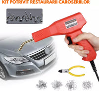Trusa aparat sudat plastic, pistol profesional pentru lipit/sudat plastic, kit pentru repararea fisurilor din plastic