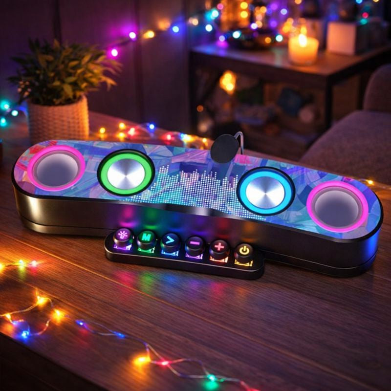 Boxa Bluetooth gaming Q YX800 cu LED RGB