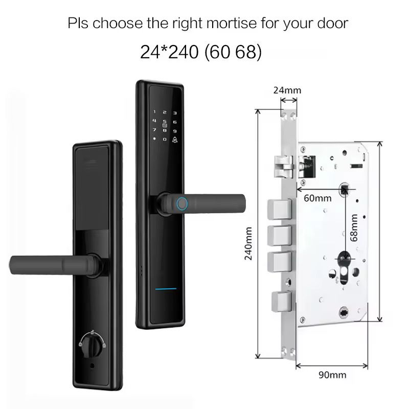 Incuietoare Inteligenta Cerradura Security cu Amprenta Digitala Biometrica Parola 5 in 1 - detaliu produs