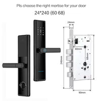 Incuietoare Inteligenta Cerradura Security cu Amprenta Digitala Biometrica Parola 5 in 1 - detaliu produs