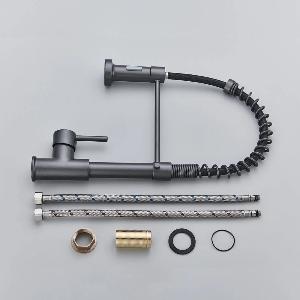 Baterie profesionala, cu dus flexibil, 2 functii de curgere a apei