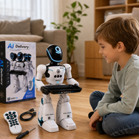 Robot Interactiv XR-G7 pentru Copii cu Comenzi Vocale Senzor Gesturi Telecomanda Muzica Dans - detaliu produs