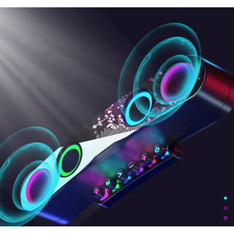 Boxa Bluetooth gaming Q YX800 cu LED RGB