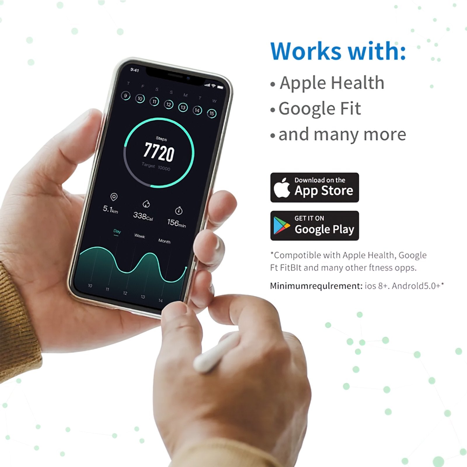 Cantar corporal cu ecran digital Iluminat, aplicatie smart, compatibil android/Ios, conectare bluetooth, termometru, 180 Kg Max