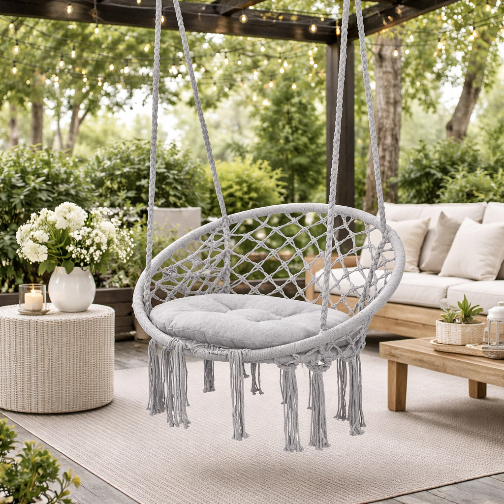 Leagan suspendat pentru curte sau gradina, diametru 80cm