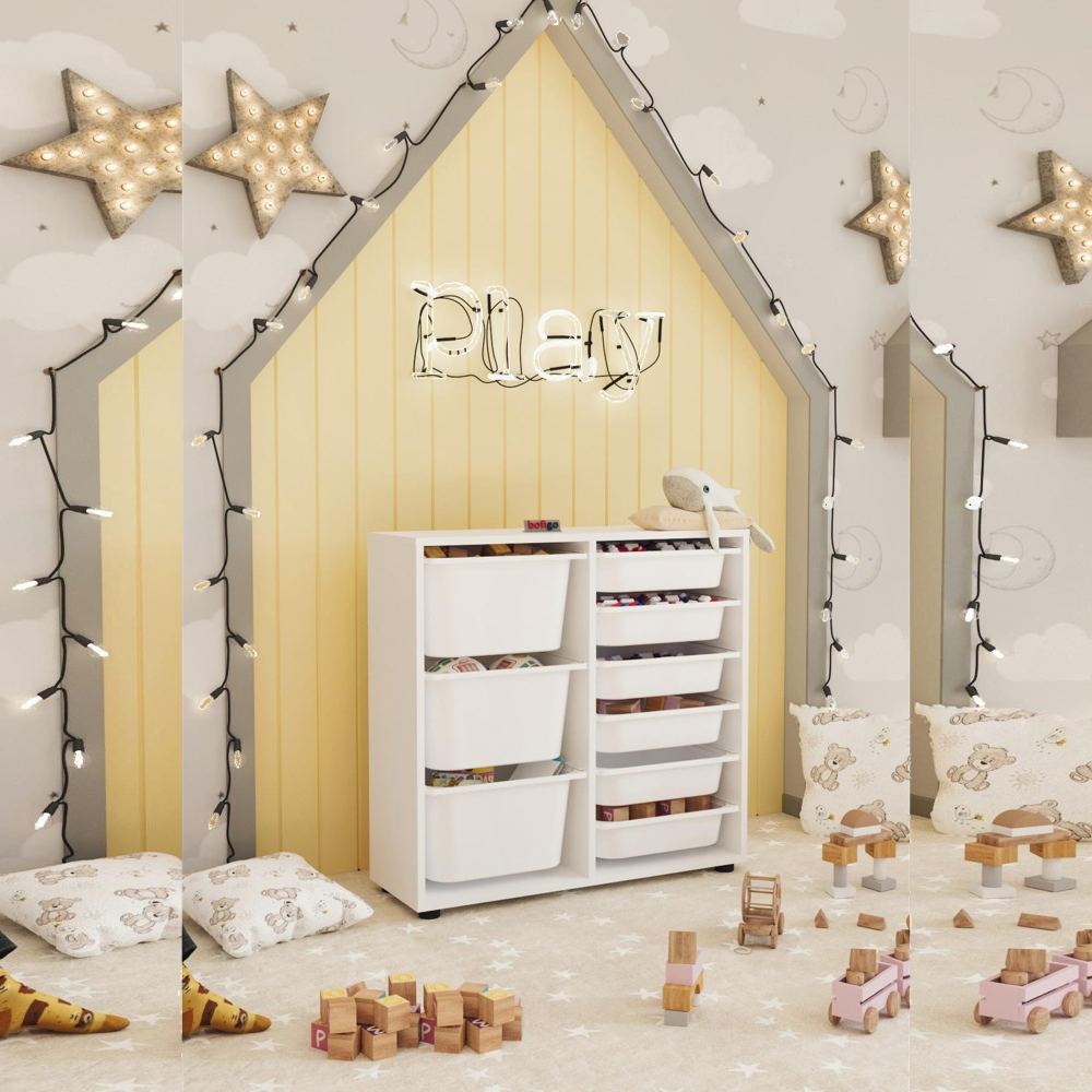 Dulap multifuncțional cu 9 coșuri, 3 nivele, 88,7 x 30 x 85,5 cm