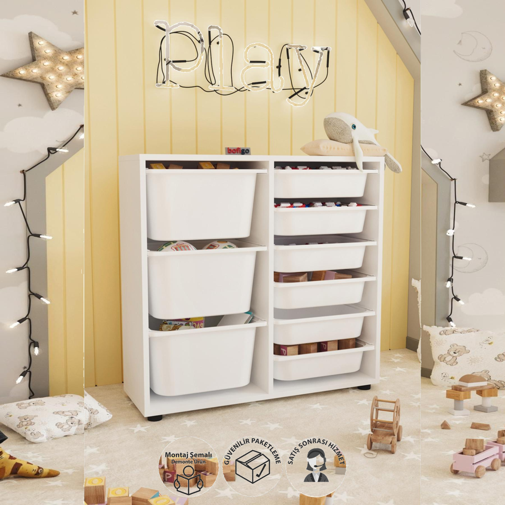 Dulap multifuncțional cu 9 coșuri, 3 nivele, 88,7 x 30 x 85,5 cm