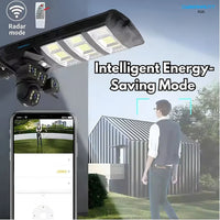 Lampa cu panou solar, 450 W, cu 3 camere supraveghere incorporate, slot sim, 4G, 12MP - imagine 8