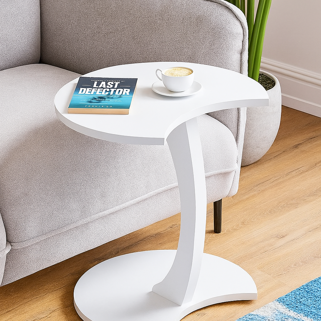 Masuta rotunda cu roti, 45 x 56 cm, design ergonomic si stabil