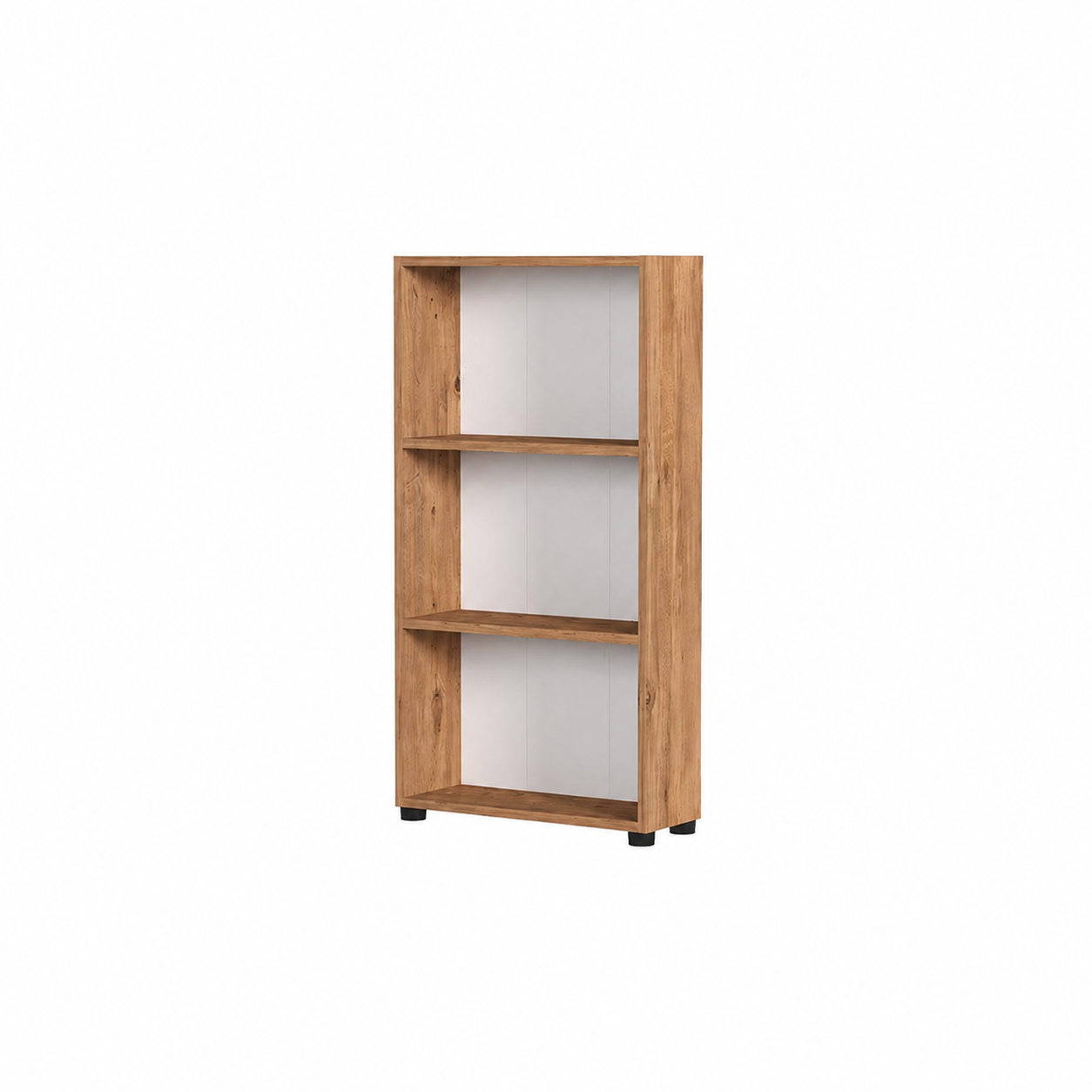 Biblioteca din PAL 55,3x20x106,2 cm, cu 3 rafturi, pentru carti si decoratiuni