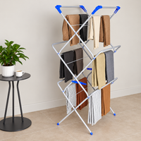 Uscator de rufe pliabil cu 3 niveluri, suport metalic pentru haine, 135 x 60 x 45 cm - detaliu produs