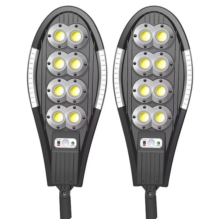 Lampa solară LED Exterior 200 COB cu Senzor de Mișcare, Telecomandă și 3 Moduri – Ultra Luminoasă, Rezistentă la Intemperii, Ideală pentru Curte, Grădină, Terasă