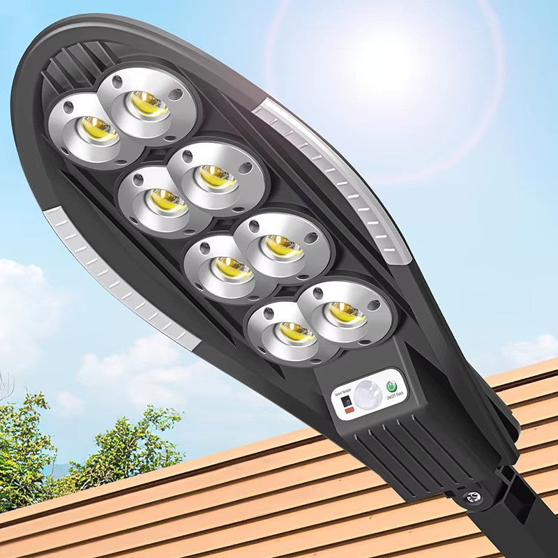 Lampa solară LED Exterior 200 COB cu Senzor de Mișcare, Telecomandă și 3 Moduri – Ultra Luminoasă, Rezistentă la Intemperii, Ideală pentru Curte, Grădină, Terasă