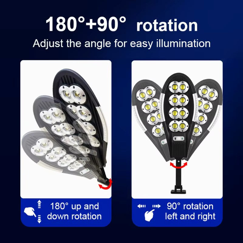 Lampa solară LED Exterior 200 COB cu Senzor de Mișcare, Telecomandă și 3 Moduri – Ultra Luminoasă, Rezistentă la Intemperii, Ideală pentru Curte, Grădină, Terasă
