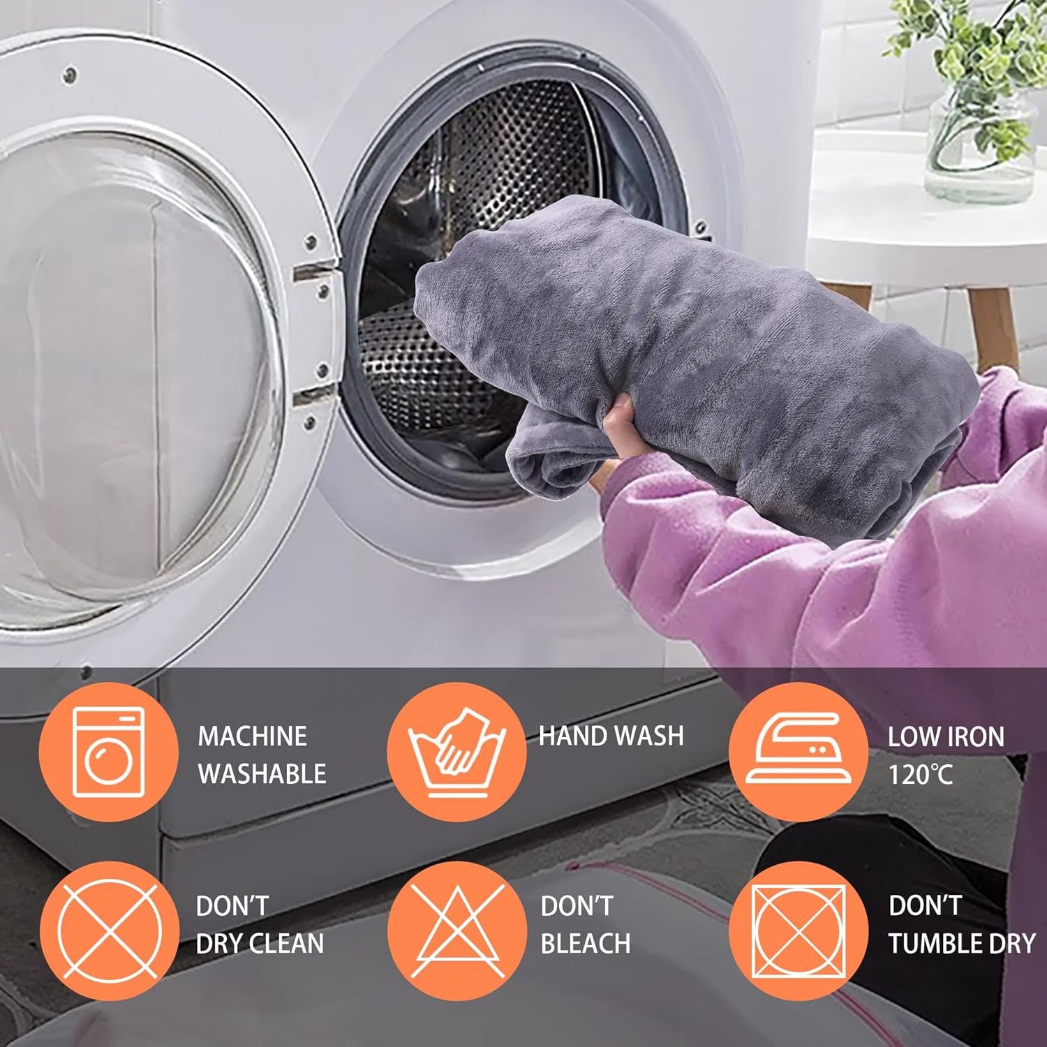 Patura electrica cu incalzire USB tip hoodie, 150x85cm, 3 niveluri de temperatura, gri