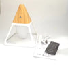 Umidificator cu ultrasunete in forma de piramida, capacitate 140 ml, telecomanda