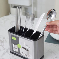 Suport tacamuri, Inox, 4 compartimente, Argintiu - imagine 5