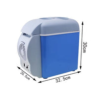 Frigider auto portabil, 12V, 7.5 l, Functie de racire si incalzire, Albastru/Alb - imagine 10