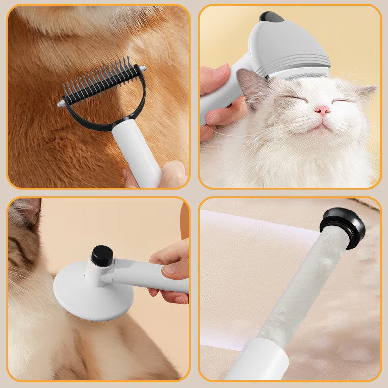 Pieptene profesional 4-in-1 pentru ingrijirea animalelor de companie