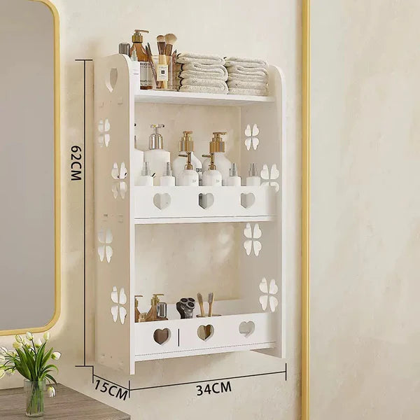 Dulap Organizator Baie cu Rafturi si Usi Depozitare Cosmetice - imagine principala