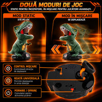 Jucarie Interactiva Tragere la Tinta Dinozaur cu Tinte Mobile, 2 Pusti, 24 Mingi Spuma, Pulverizare Apa, Ecran LED Scor, Copii 5-12 ani - imagine principala
