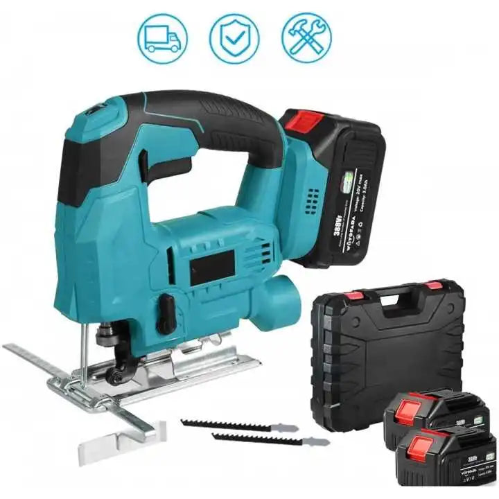 Fierastrau Pendular, Soricel Electric cu 2 Acumulatori 48v, 2 Panze Si Variator Turatie 3200 RPM