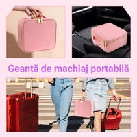 Geanta Cosmetica Pentru Make-up cu Oglinda LED cu Touch, 26x23x11 cm - imagine 4