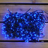 Instalatie Craciun liniara tip cluster, interior-exterior, 960 led, 20 m, diverse culori - imagine 6