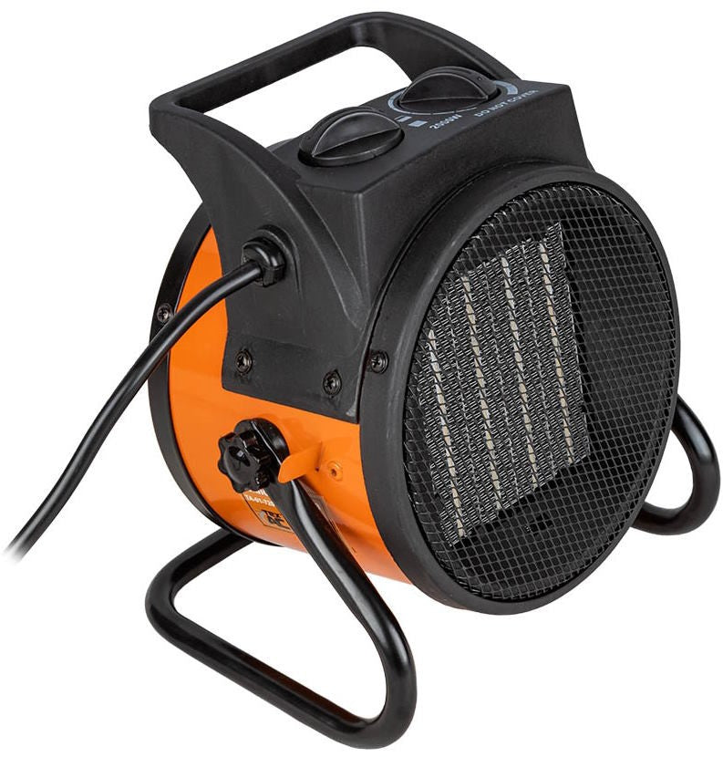 Aeroterma Electrica cu Rezistenta Ceramica, 220V, 3 trepte putere, flux aer 250 m³/h